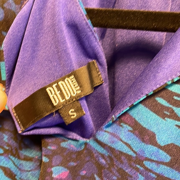 BEDO femme Blue Sleeveless High Neck Halter Blouse - Picture 5 of 6